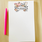 Pastel Teacher Supply Header Notepad
