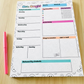 Retro Smiley Teacher Weekly Planner