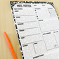 Composition Style Weekly Planner