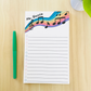 Colorful Music Teacher Notepad