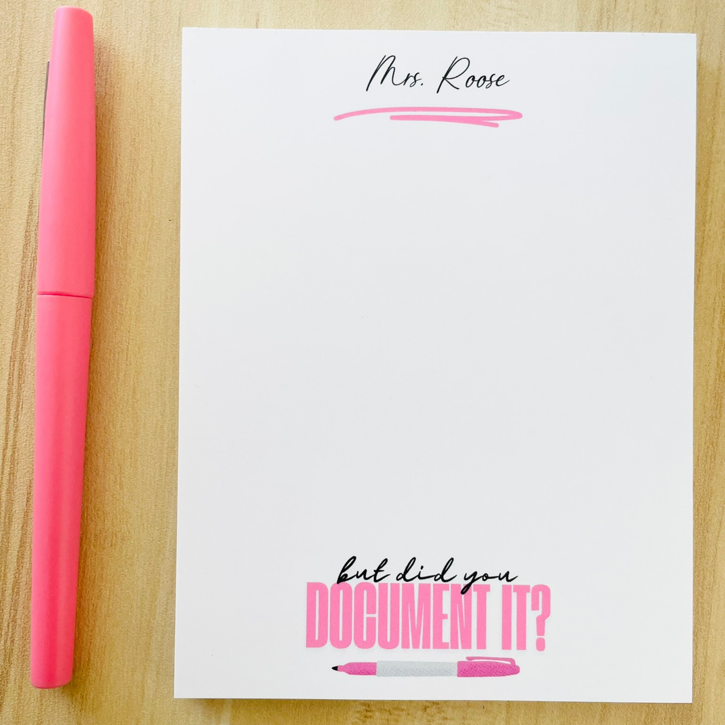 But Did you Document it? - Notepad