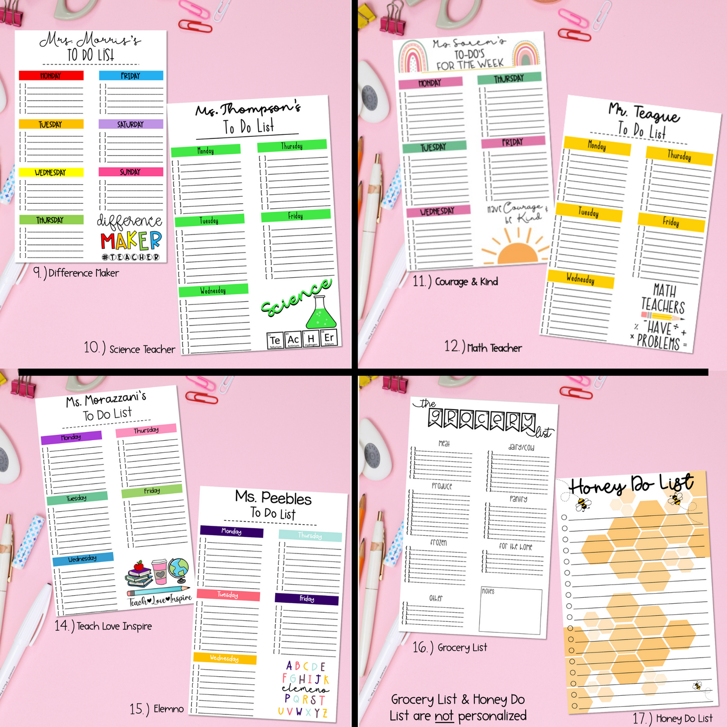 Teacher Weekly To Do List