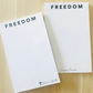 Charlie Kirk Freedom Notepad