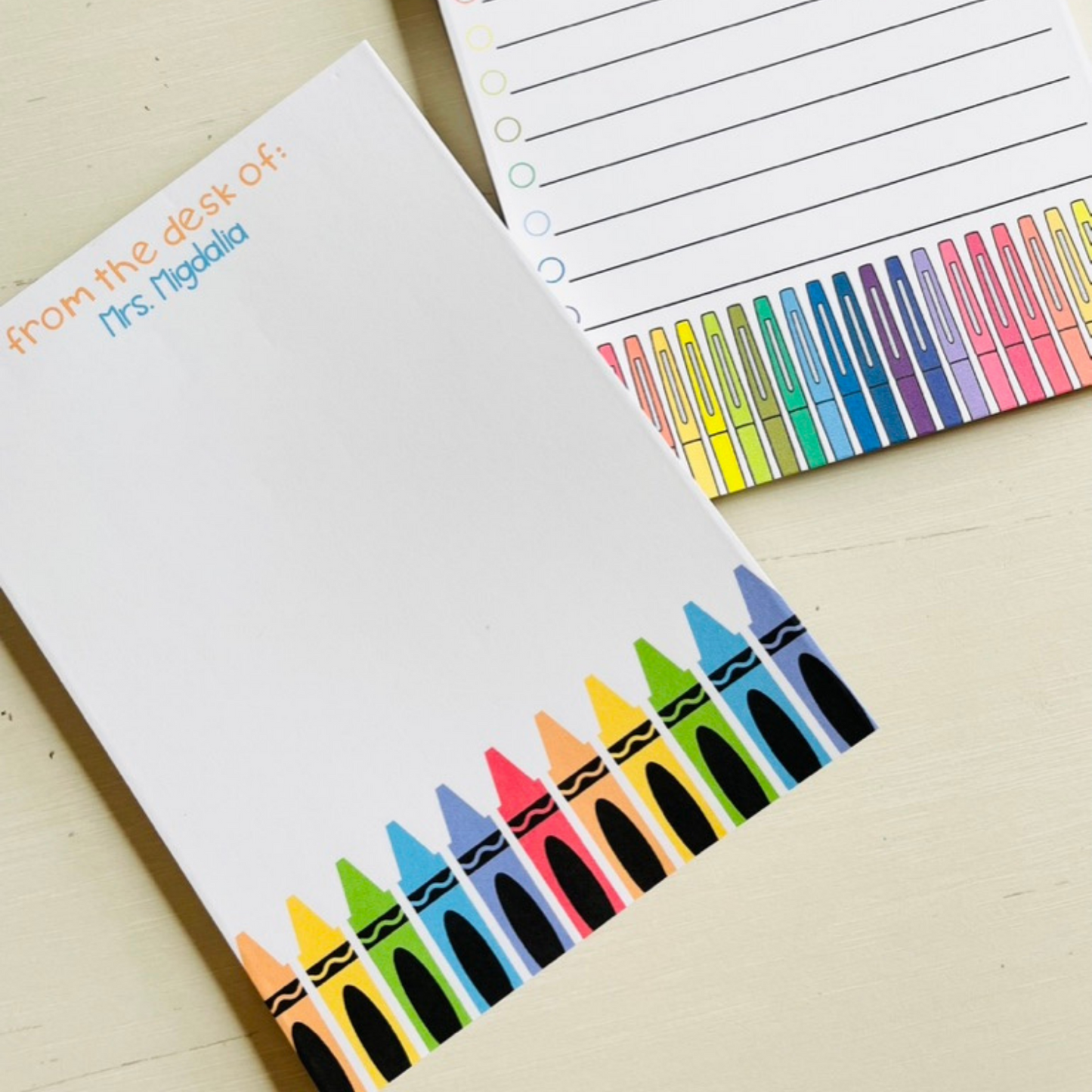 Crayon Teacher Notepad