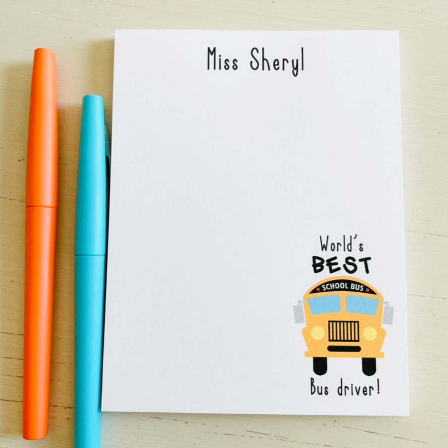 Bus Driver Notepad