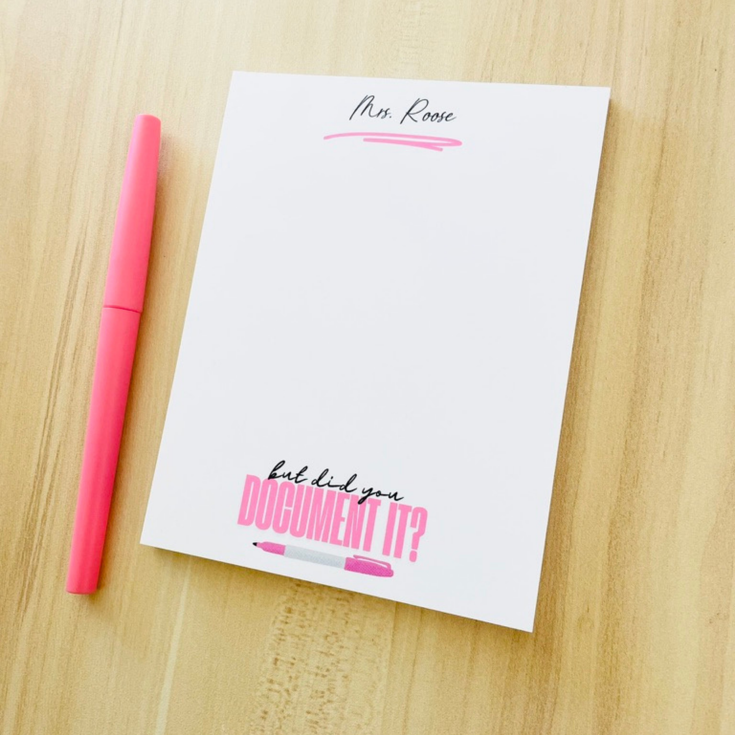 But Did you Document it? - Notepad