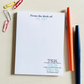 Reading Teacher Notepad