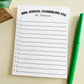 Customize Teacher Job Notepad