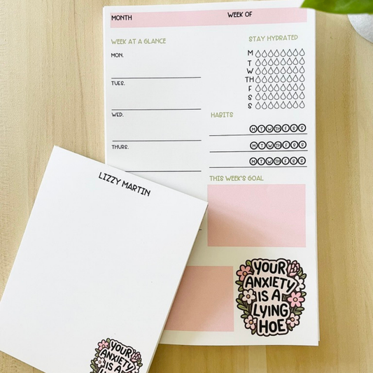Anxiety Weekly Planner