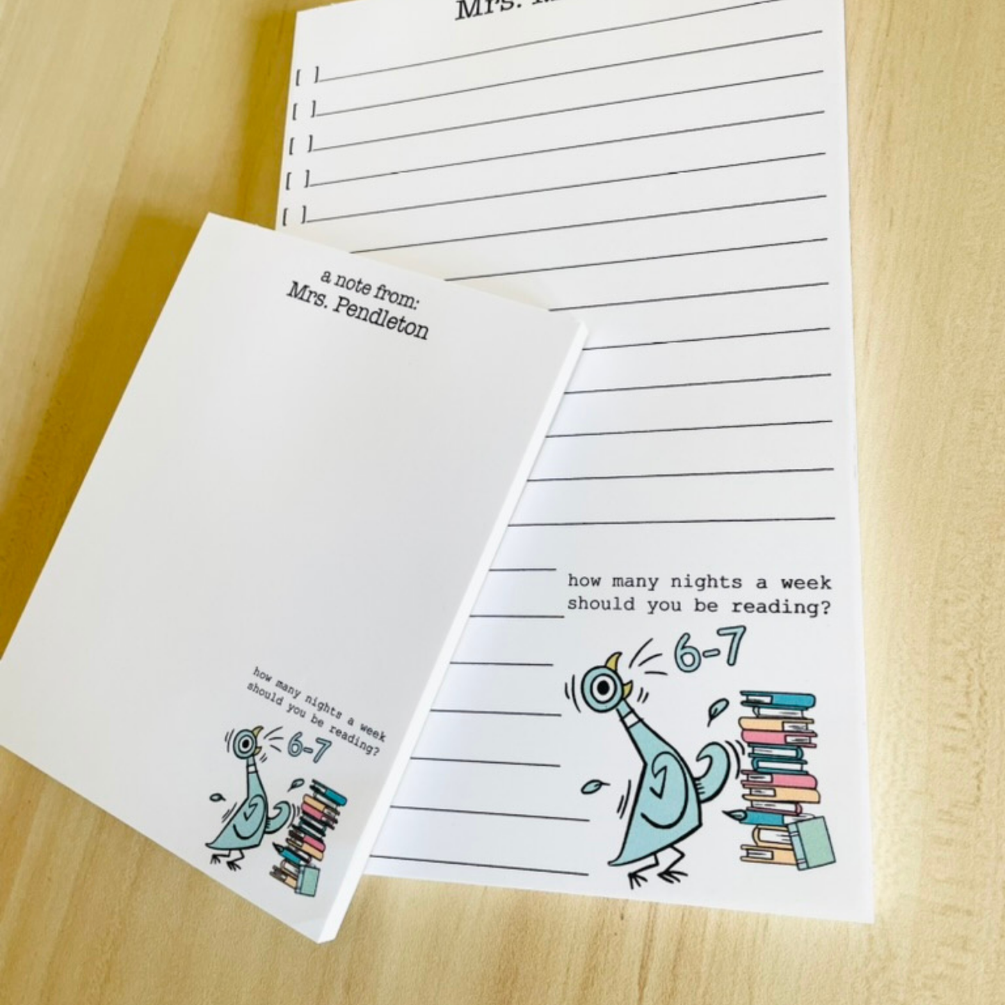 Reading Teacher Notepad 6-7