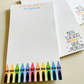 Crayon Teacher Notepad