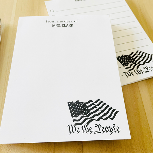 We The People with Flag