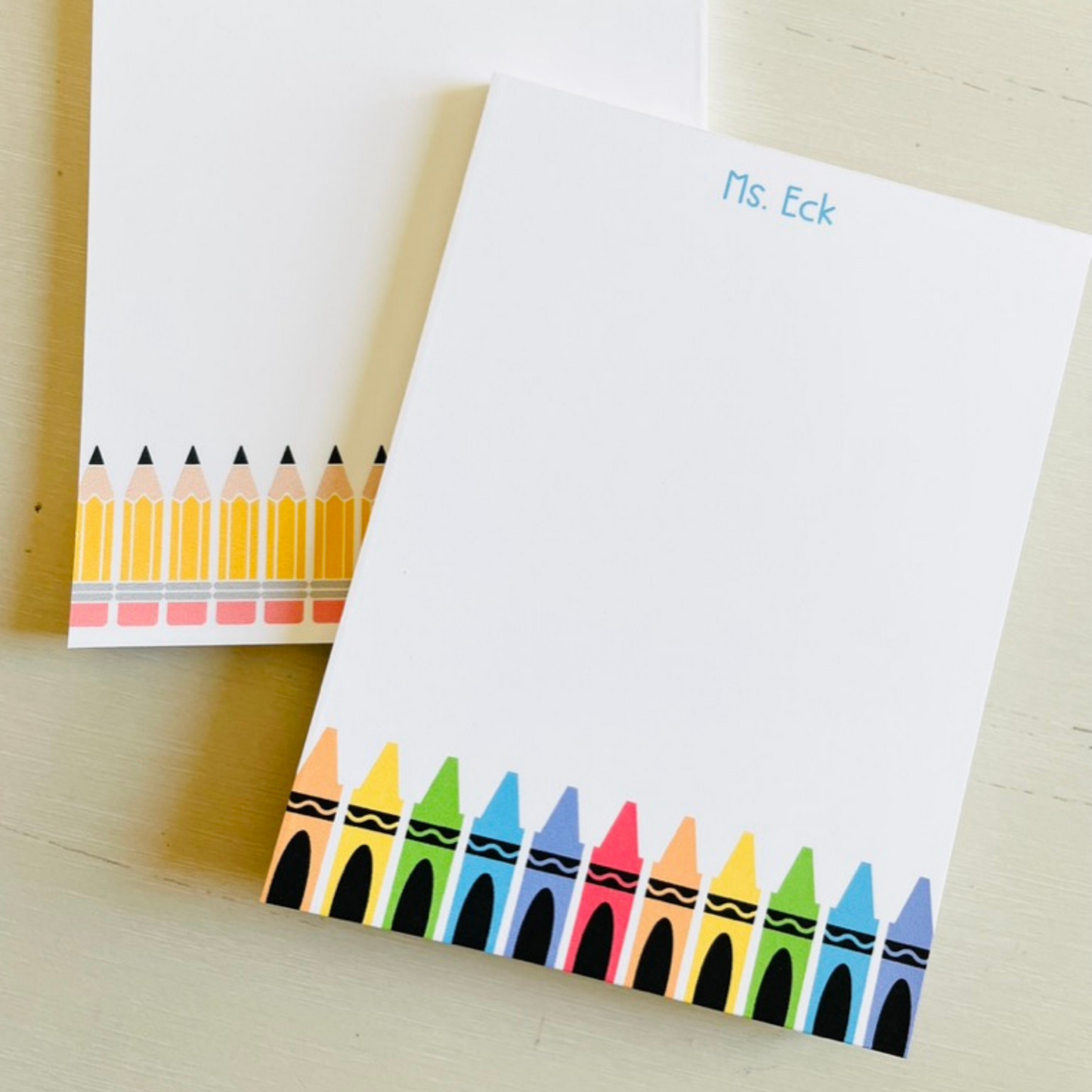 Crayon Teacher Notepad