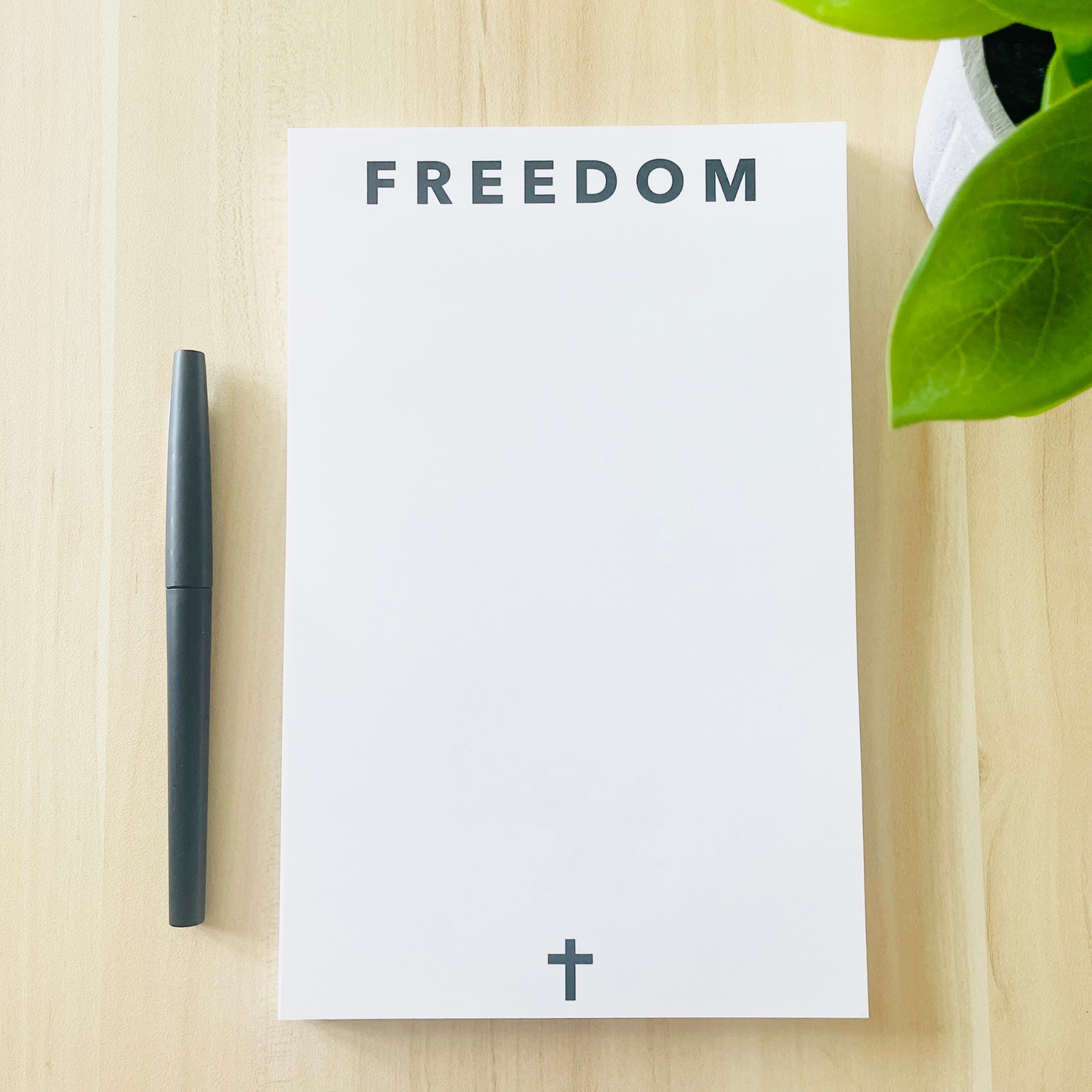 Charlie Kirk Freedom Notepad