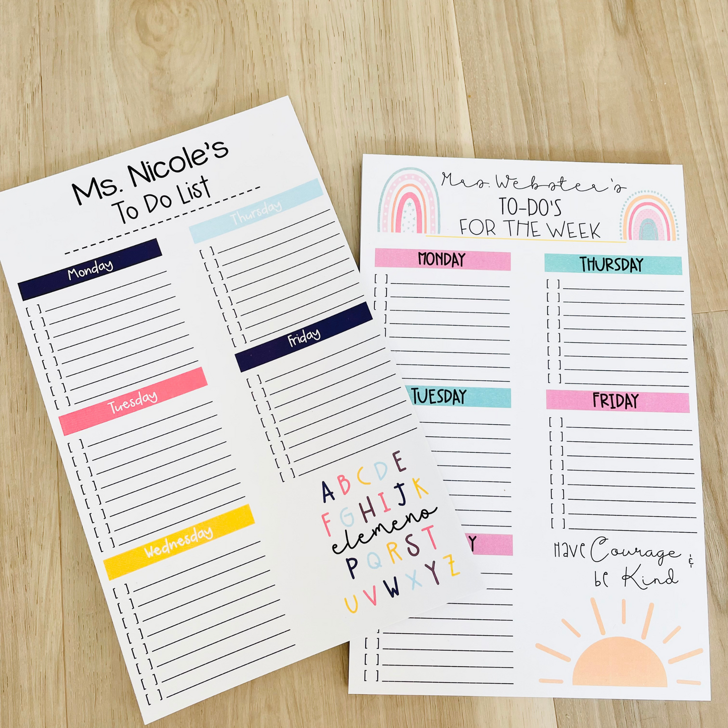 Teacher Weekly To Do List