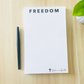 Charlie Kirk Freedom Notepad