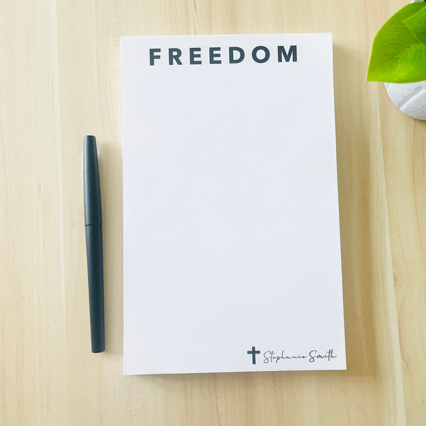 Charlie Kirk Freedom Notepad