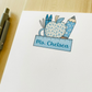 Blue Floral Teacher Notepad