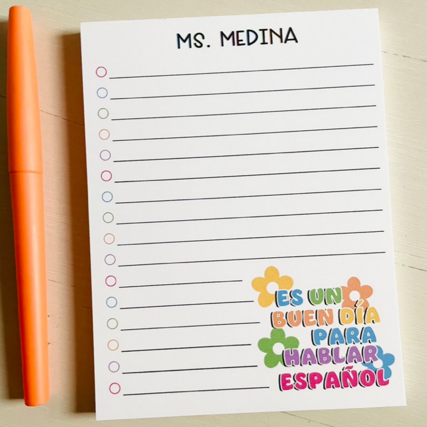 Buen Día Notepad