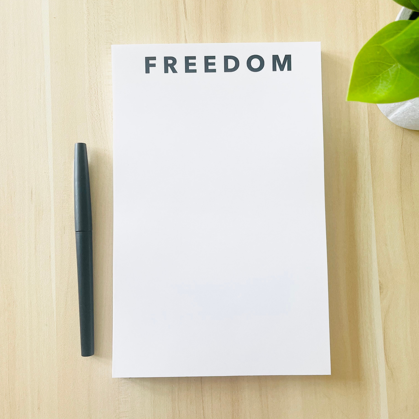 Charlie Kirk Freedom Notepad