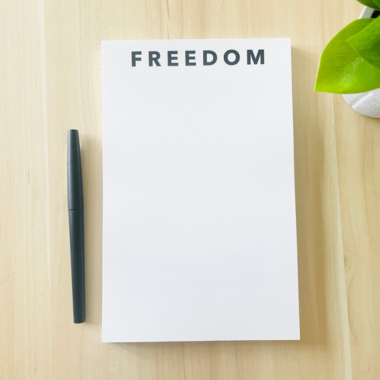 Charlie Kirk Freedom Notepad