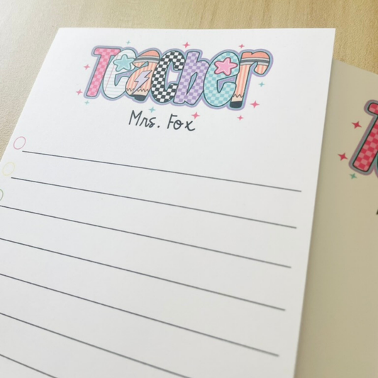 Funky Teacher Notepad