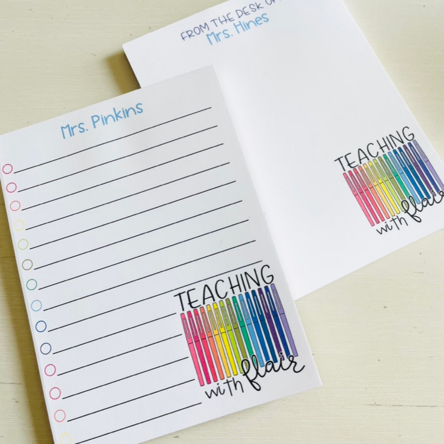 Teaching with Flair Notepad
