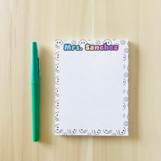 Retro Smile Notepad