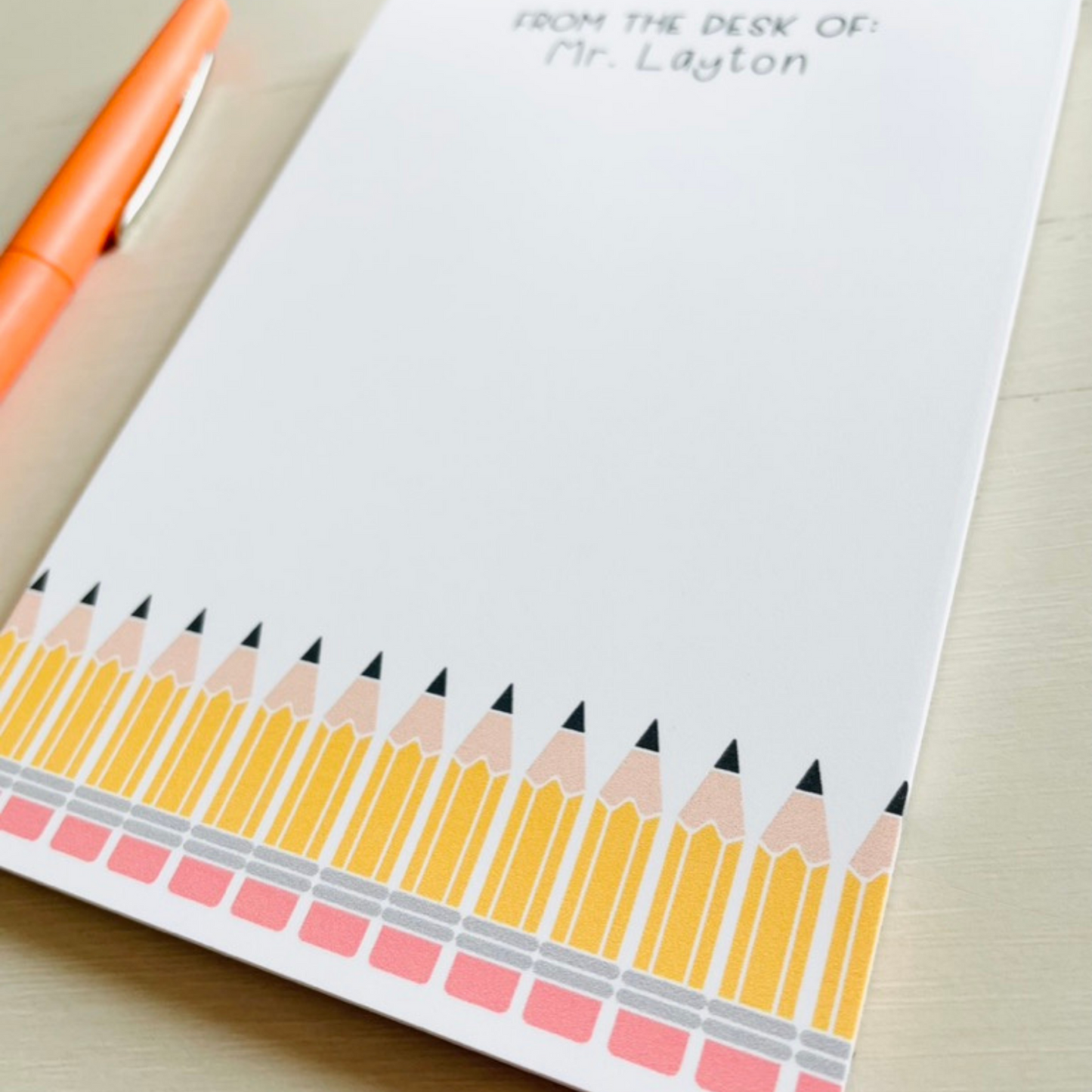 Pencil Teacher Notepad