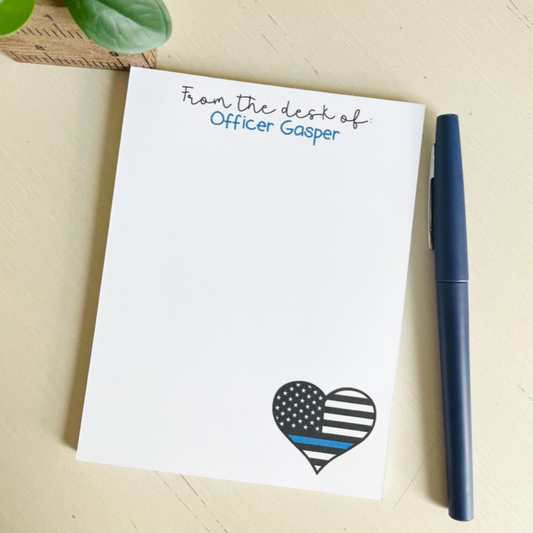 Police Love Notepad