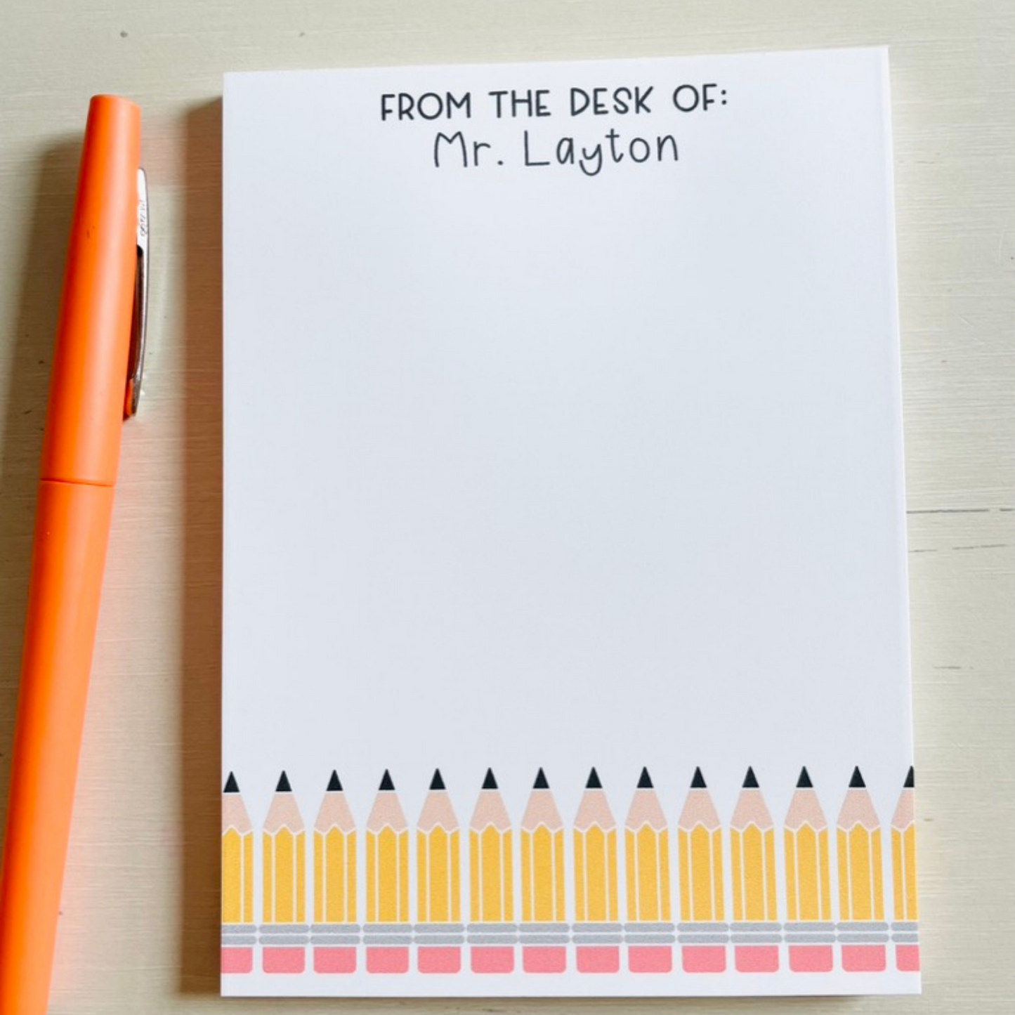 Pencil Teacher Notepad