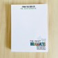 Dramatic Drama Teacher Notepad