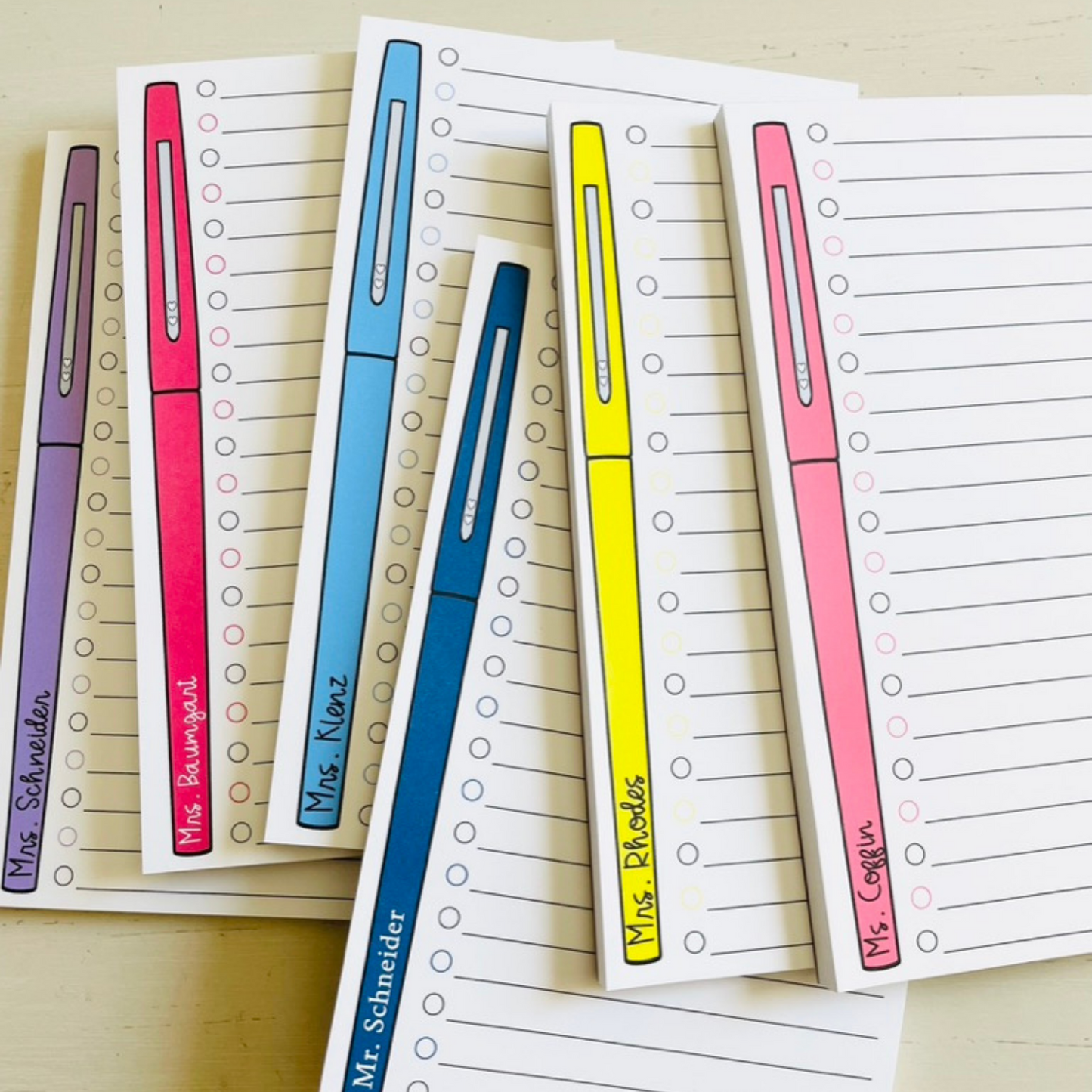 Cute Colorful Pen Notepad