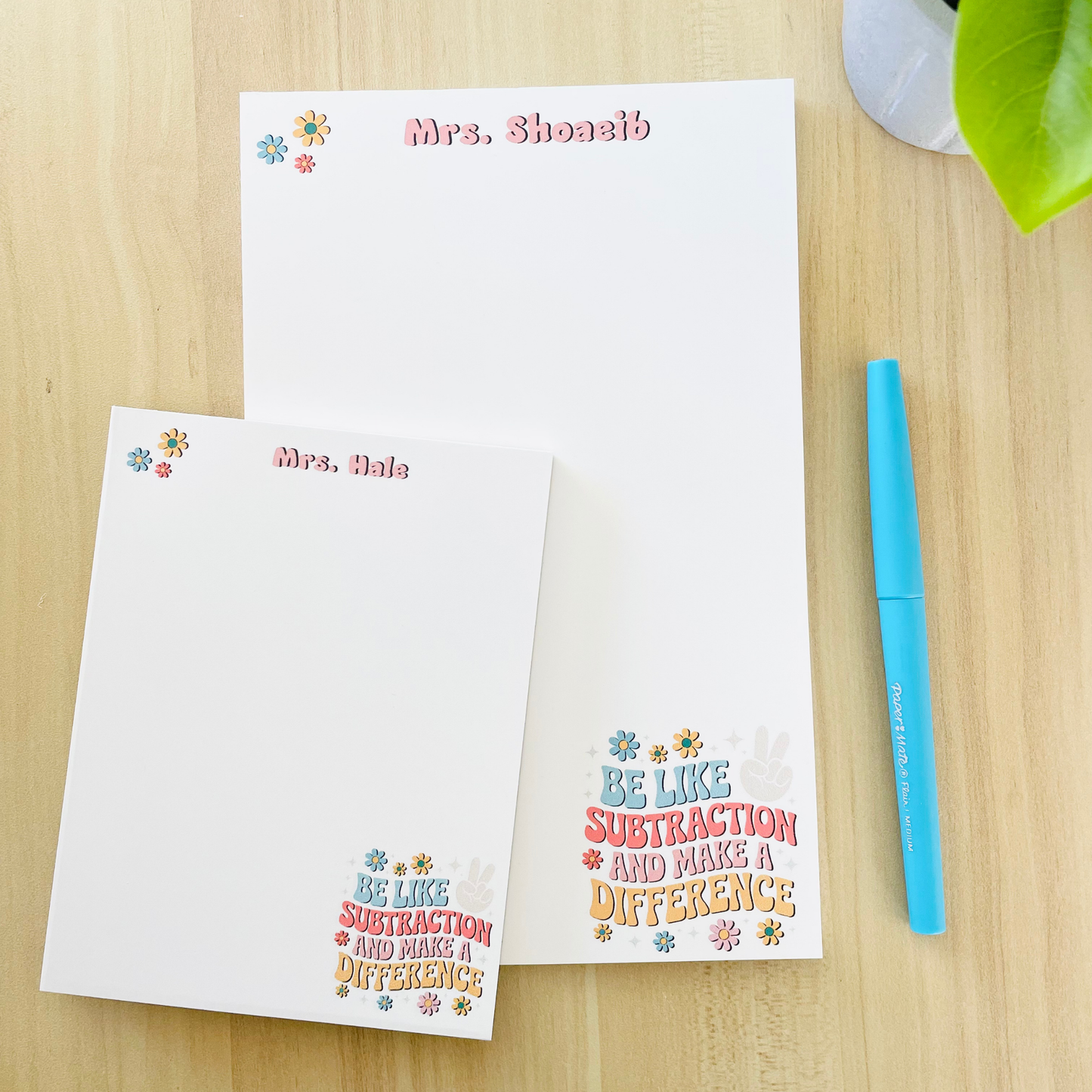 Make a Difference- Math Notepad