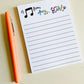 Music Teacher Notepad Gift