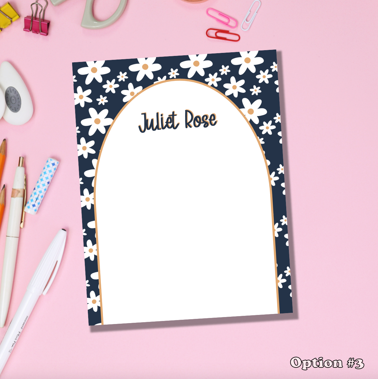 Boho Flower Notepad