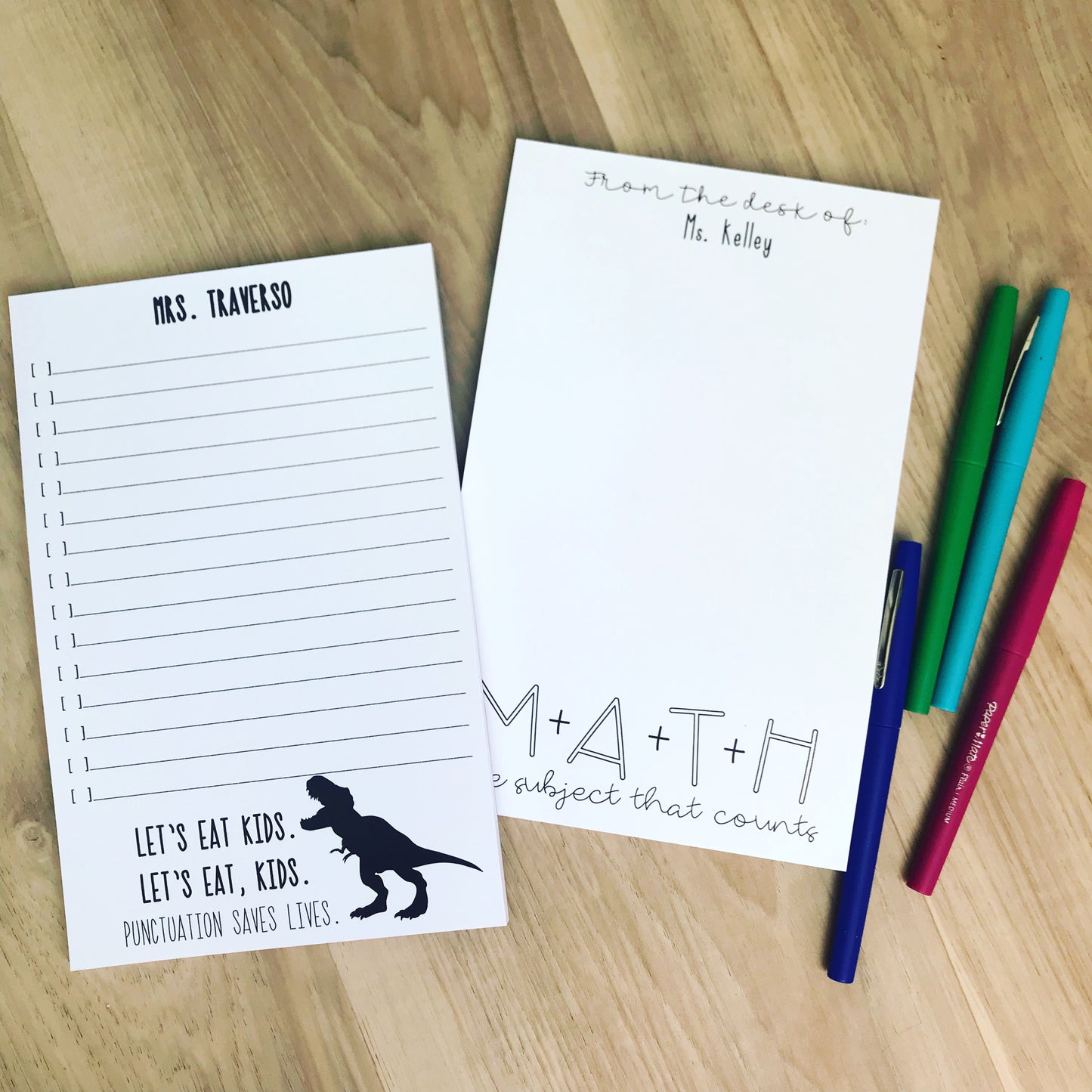 English Teacher Notepad- Punctuation Matters
