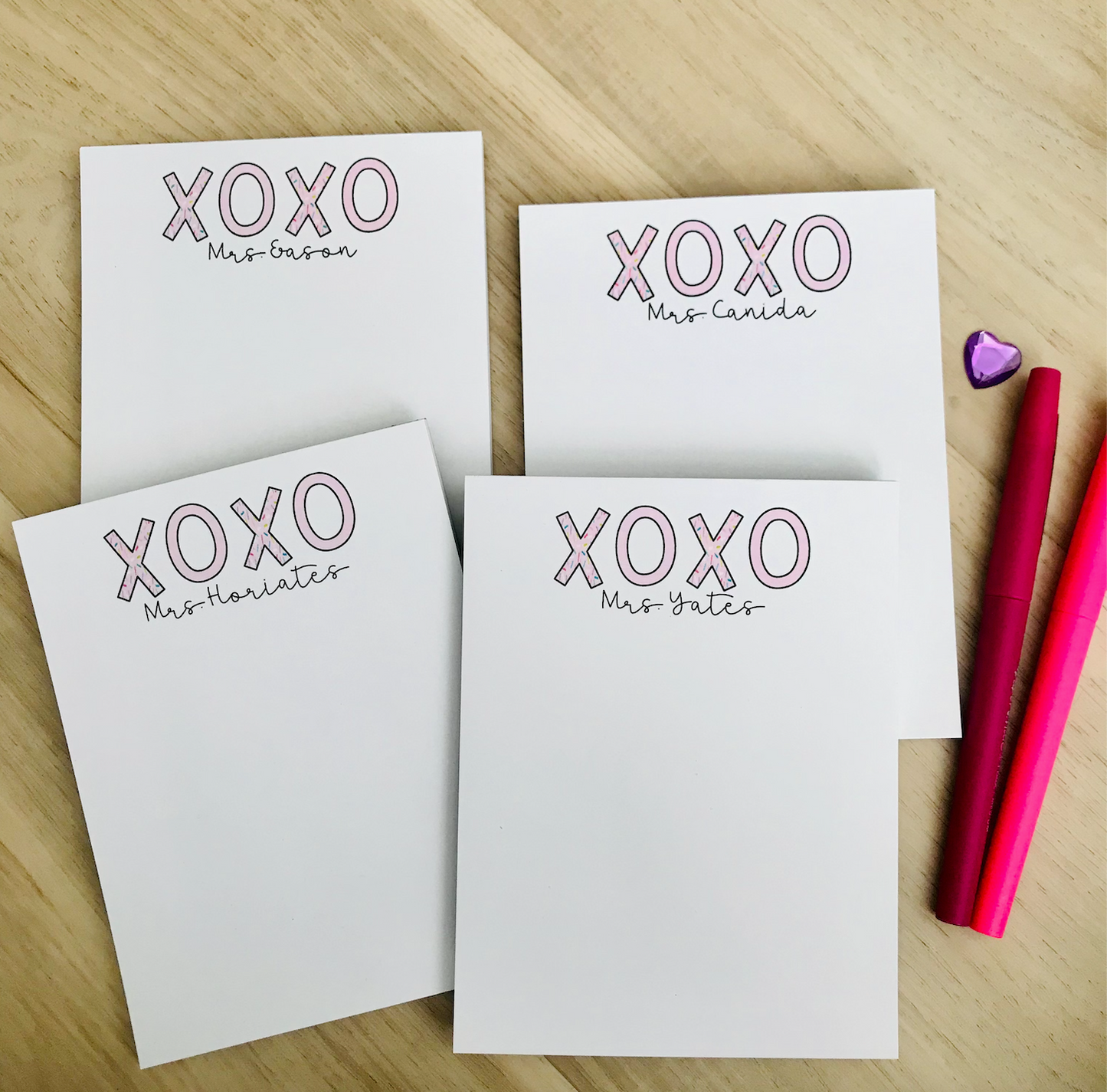 Teacher Valentine Notepad