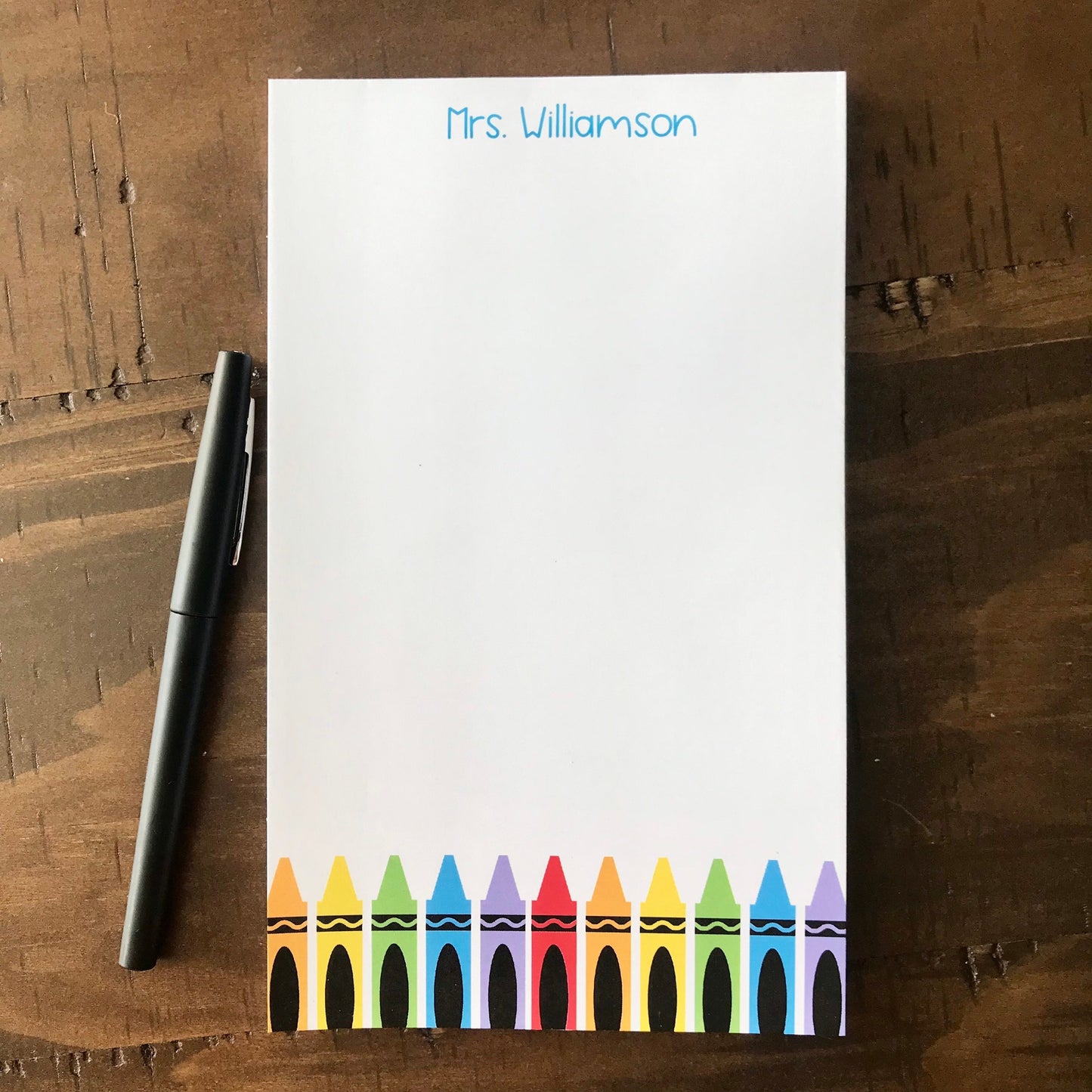 Crayon Teacher Notepad