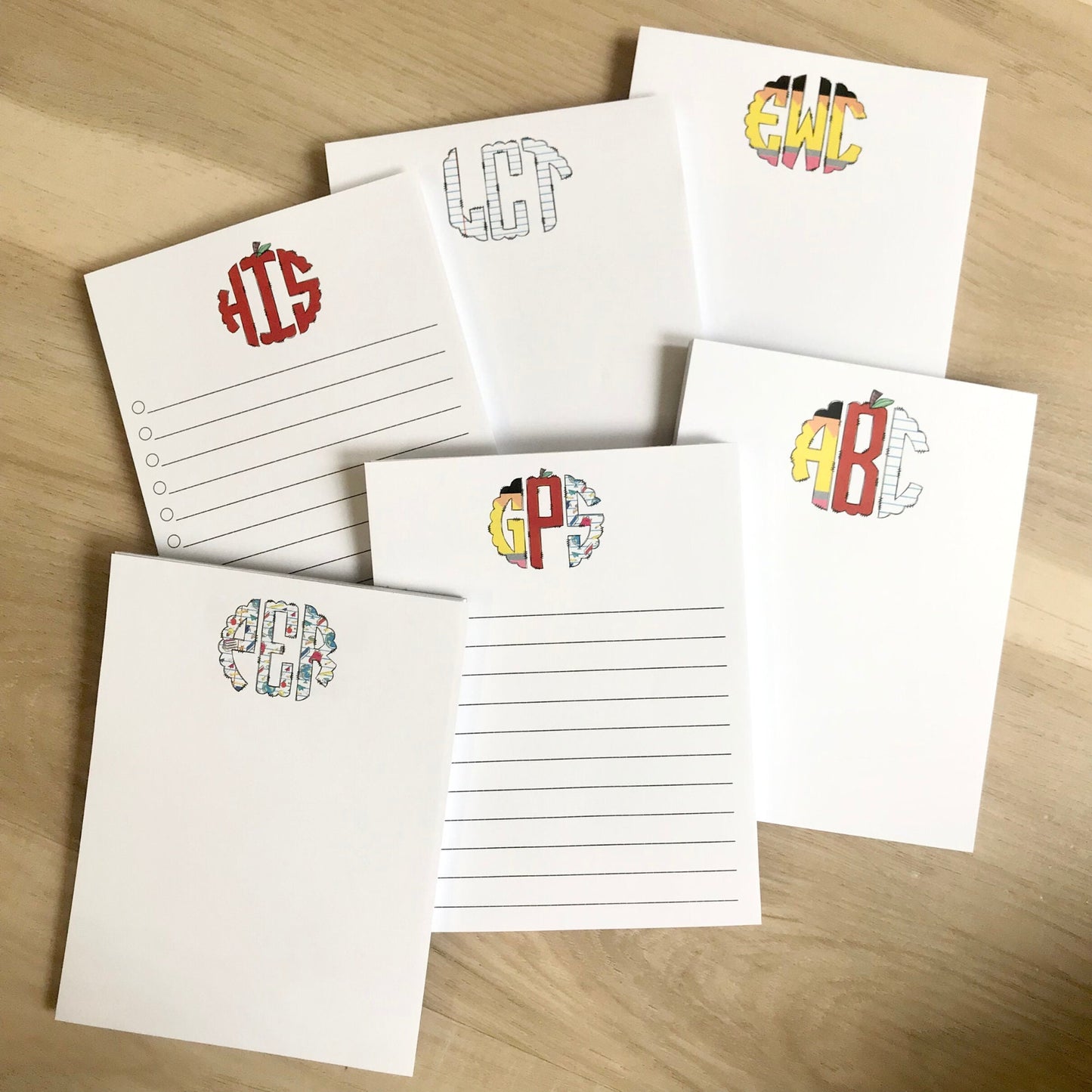 Teacher Monogram Notepad