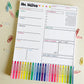 Rainbow Pen Weekly Teacher Planner